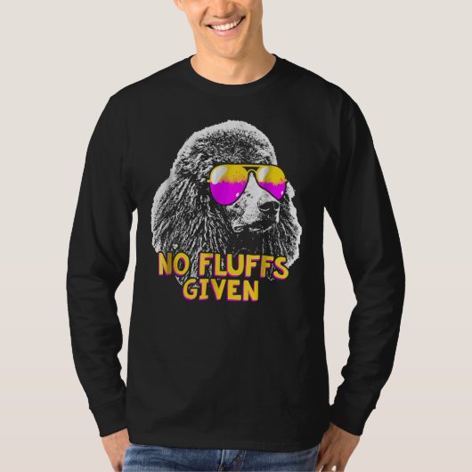 プードルノフルフおもしろい Tシャツ (正面)