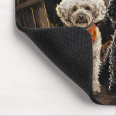 プードルハロウィン不気味 マウスパッド (コーナー)