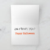 プードルハロウィーンのグリーティングカード カード (内部)