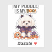 プードルハロウィーンのコスチューム私のプードルは私のブードッグ シール (シート)