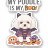 プードルハロウィーンのコスチューム私のプードルは私のブードッグ シール (正面)