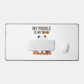 プードルハロウィーンのコスチューム私のプードルは私のブードッグ デスクマット (キーボード&マウス)