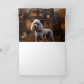 プードルハロウィーン怖い カード (内部)