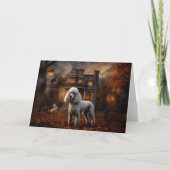 プードルハロウィーン怖い カード (正面)