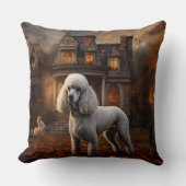 プードルハロウィーン怖い クッション (正面)