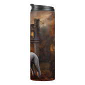 プードルハロウィーン怖い タンブラー (回転右)