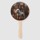 プードルハロウィーン怖い ハンドファン (正面)