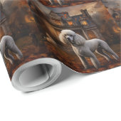 プードルハロウィーン怖い ラッピングペーパー (ロールコーナー)