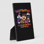 プードルハロウィーン感謝祭クラシッククリスマスT- フォトプラーク (側面)