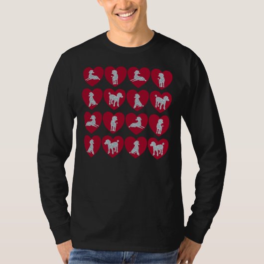 プードルハート Tシャツ (正面)