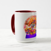 プードルハーベストサンクスギビングシーズンコーヒーマグ マグカップ (正面左)