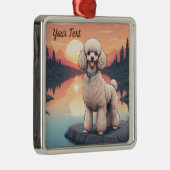 プードルバイレイク メタルオーナメント (右)