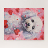 プードルバレンタインデー ジグソーパズル (横)