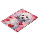 プードルバレンタインデー ノートブック (左側)