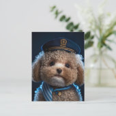 プードルパイロットキャプテン ポストカード (スタンド正面)