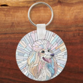 プードルパステルモザイクアート キーホルダー (裏面)