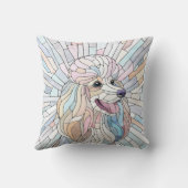 プードルパステルモザイクアート クッション (裏面)