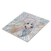 プードルパステルモザイクアート タイル (側面)