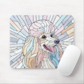 プードルパステルモザイクアート マウスパッド (マウス)