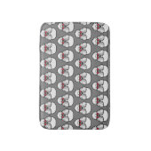 プードルパターおもしろいン バスマット (正面縦)