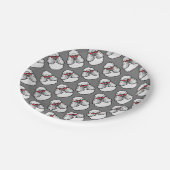 プードルパターおもしろいン ペーパープレート (アングル)