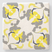 プードルパターンコースター ストーンコースター (正面)