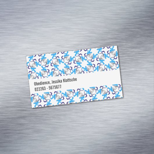 プードルパターン マグネット名刺 (インサイチュ)