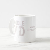 プードルパパ犬パパギフト コーヒーマグカップ (正面左)