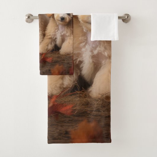 プードルパピーオータムデライトカボチャ バスタオルセット (インサイチュ)