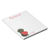 プードルパピーメモ帳 ノートパッド (アングル)