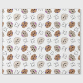 プードルパピーラブ ラッピングペーパー (フラット)