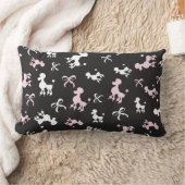 プードルパレード装飾アクセント ランバークッション (ブランケット)