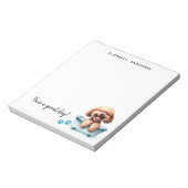 プードルパーソナライズされた犬 ノートパッド (回転)