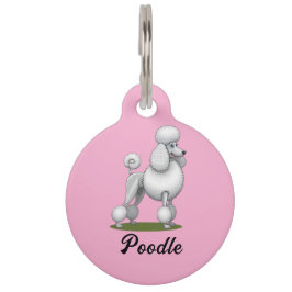 プードルパーソナライズされた犬 ペット　ネームタグ