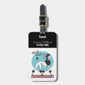 プードルパーラー ラゲッジタグ (正面縦)