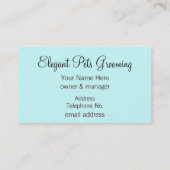 プードルプリンセスンピンクローゼス 名刺 (裏面)