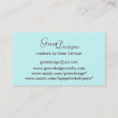 プードルプリンセスンピンクローゼス 名刺 (裏面)