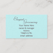 プードルプリンセスnピンクローズ 名刺 (裏面)