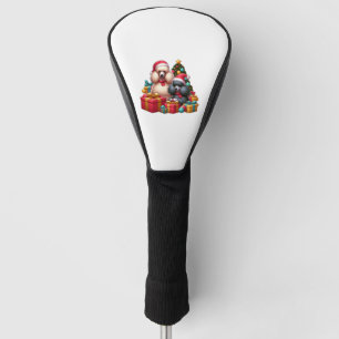 プードルプレゼントパールフェスティバル帽子とギフトガロールC ゴルフヘッドカバー