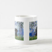 プードルペア（黒） – ユリ6 コーヒーマグカップ (中央)