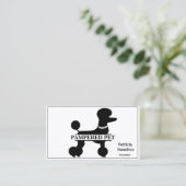 プードルペットトリマー/獣医 名刺 (スタンド正面)