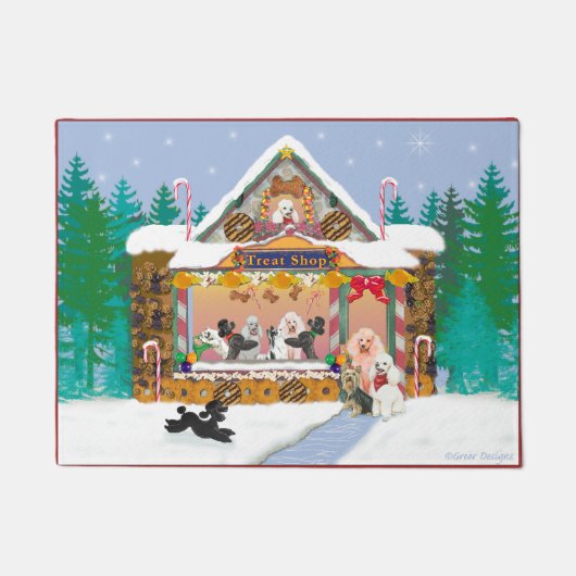 プードルペットトリートショップドormat ドアマット (正面)