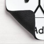 プードルホワイト マウスパッド (コーナー)