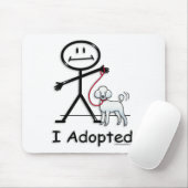 プードルホワイト マウスパッド (マウス)