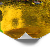 プードルポップ・アートのアートカラフルスタイル ポスター (角)