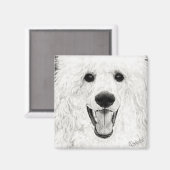 プードルマグネット – "すてきBoy" マグネット (正面/裏面)