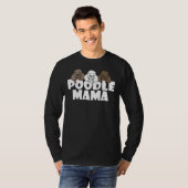 プードルママおもしろい犬ギフト Tシャツ (正面フル)