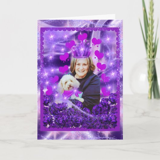 プードルママお母さんの日 カード (正面)