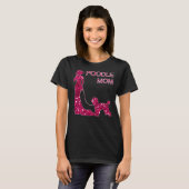 プードルママ付きスクープ Tシャツ (正面フル)