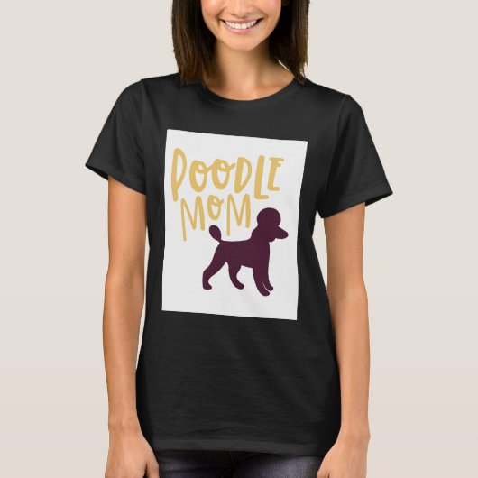 プードルママ必須 Tシャツ (正面)